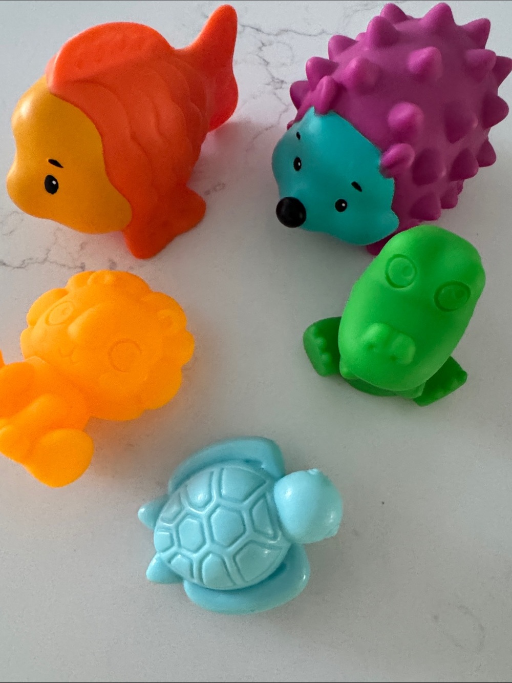 Colorful Baby Bath & Squeeze Toys - Multi Animal Set
